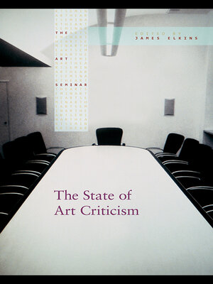 cover image of The State of Art Criticism